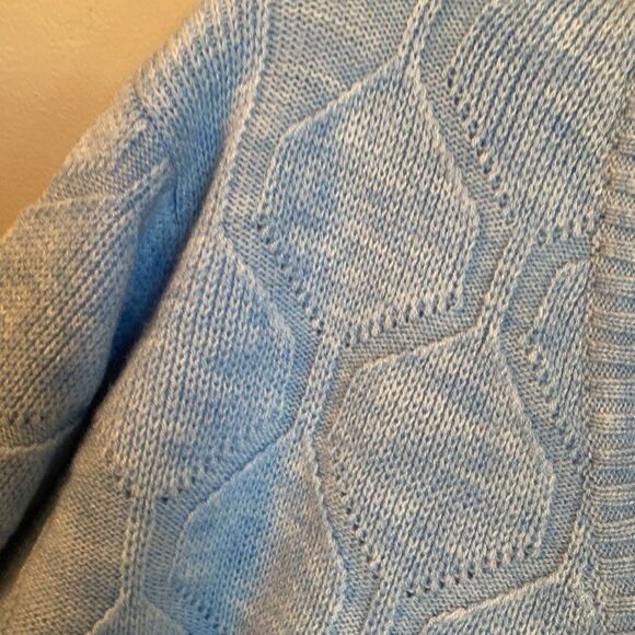 Vintage Richman Brothers Women’s Acrylic Sweater Light Blue Size Medium - Picture 3 of 6